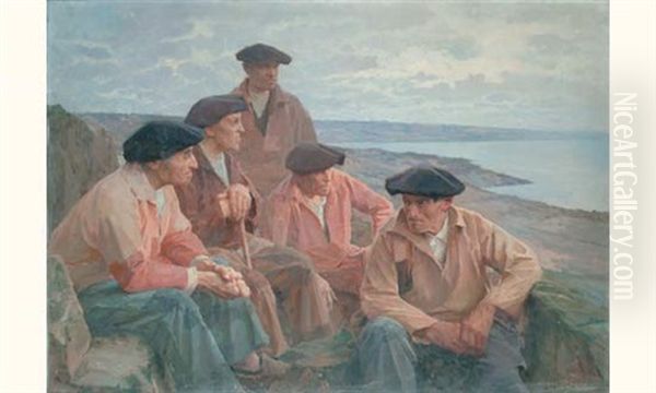 Devant La Grande Mer, Cote Basque by Henri-Paul Royer