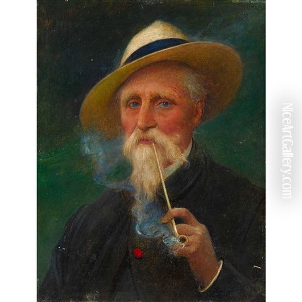 Portrait De General Athanase De Charette (1832-1911) Oil Painting by Lionel Noel Royer