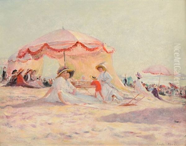 La Plage De Saint Malo by Lionel Noel Royer