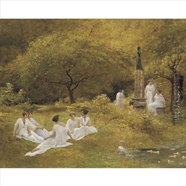 The Muses' Garden Oil Painting by Lionel Noel Royer