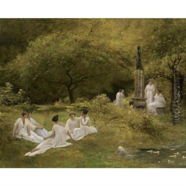 The Muses' Garden Oil Painting by Lionel Noel Royer