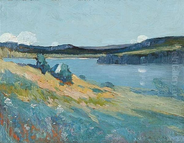 Looking Across Lac St. Joseph Oil Painting by Arthur Dominique Rozaire