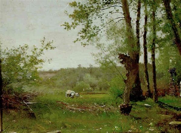 La Clairiere Oil Painting by Jules Charles Rozier