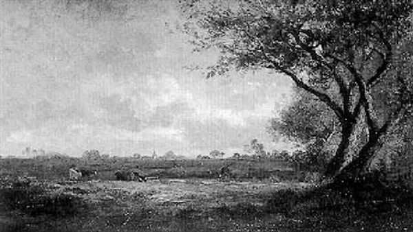 Paysage De Campagne Oil Painting by Jules Charles Rozier