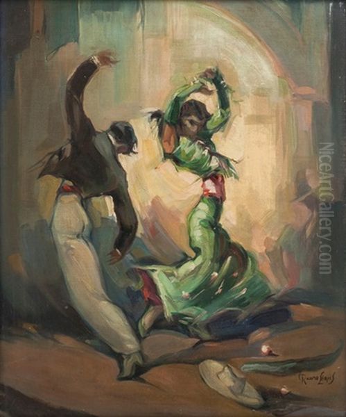 Bailadores Oil Painting by Carlos Ruano Llopis