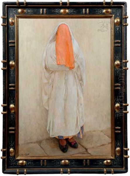 Jeune Femme Au Visage Voile Oil Painting by Aleksandr Rubcov