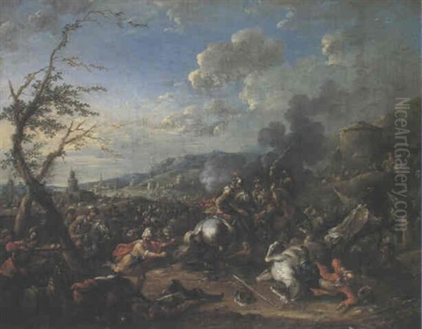 Gefechtsszene Aus Den Turkenkriegen Oil Painting by Arnold Frans (Francesco) Rubens