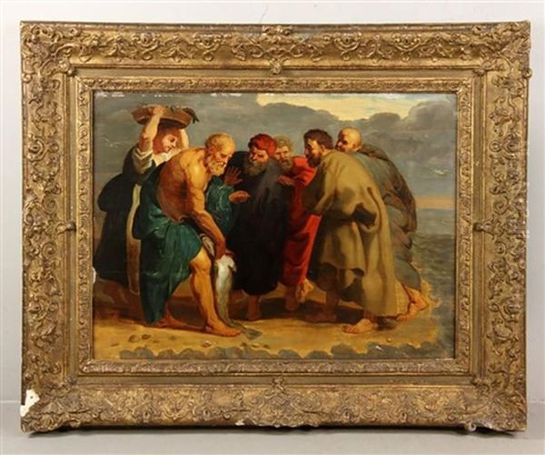 St. Peter Finding The Tribute Money Oil Painting by Peter Paul Rubens