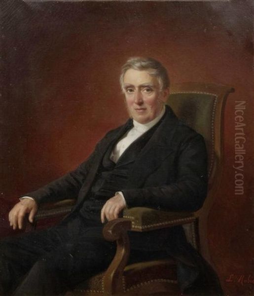 Portrait Des Alexandre Samuel Louis Pilet Oil Painting by Luigi Rubio