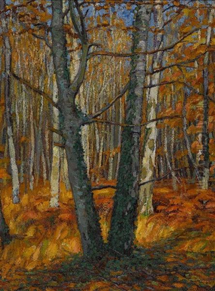 Herbstsonne Oil Painting by Walter Von Ruckteschell