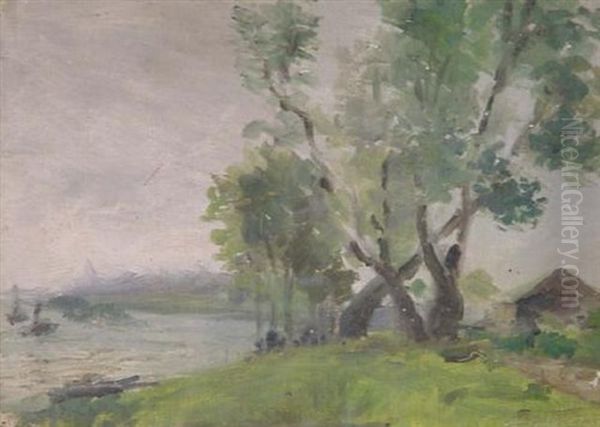 Am Niederrhein Oil Painting by Carl Ruedell