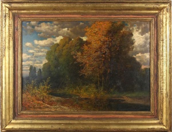 Landscape Oil Painting by Traugott Hermann Ruedisuehli