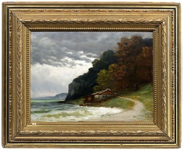 Gewitterstimmung Am Vierwaldstattersee Oil Painting by Traugott Hermann Ruedisuehli