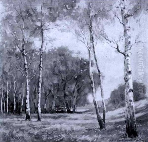 Parklandschaft Im Fruhling by Traugott Hermann Ruedisuehli