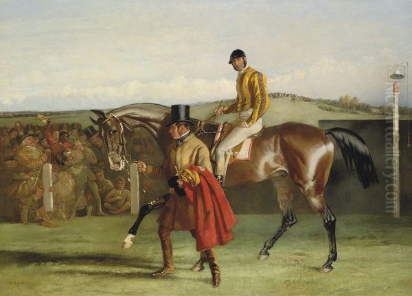 Leading The Winner, Birmingham Oil Painting by R.T. Bott