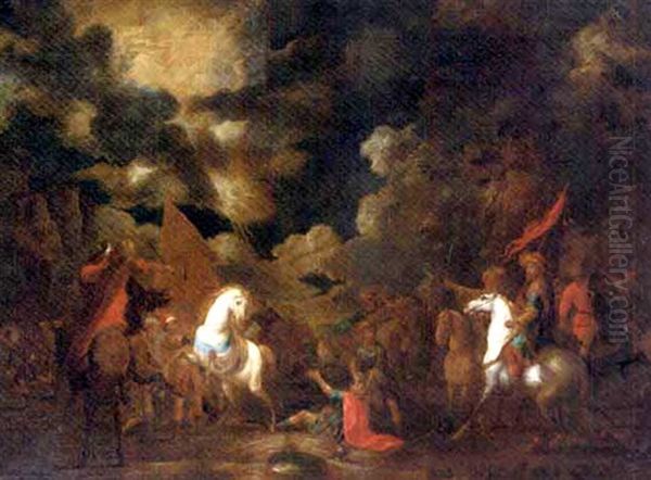 The Conversion Of Saint Paul Oil Painting by Georg Philipp Rugendas the Elder