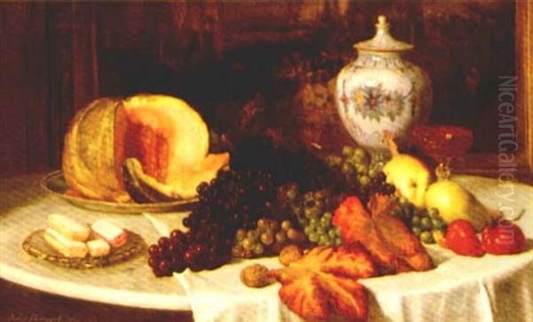 Still Life Oil Painting by Jules Ruinart De Brinant