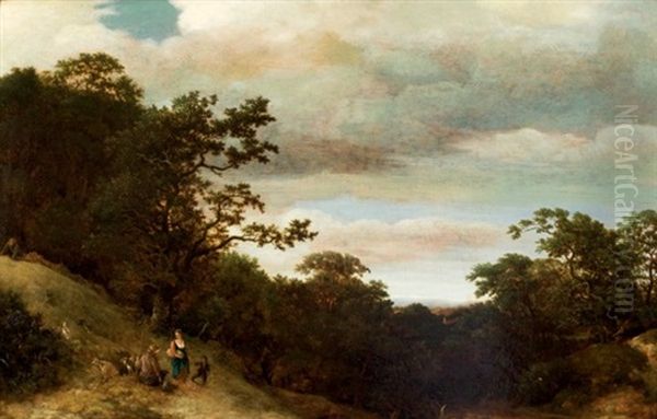 Paisaje Con Pastor Oil Painting by Jacob Van Ruisdael