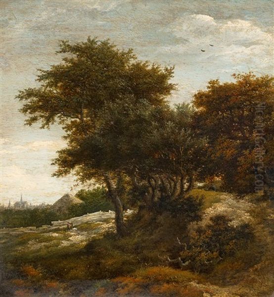 Dunenlandschaft Bei Haarlem Oil Painting by Jacob Van Ruisdael