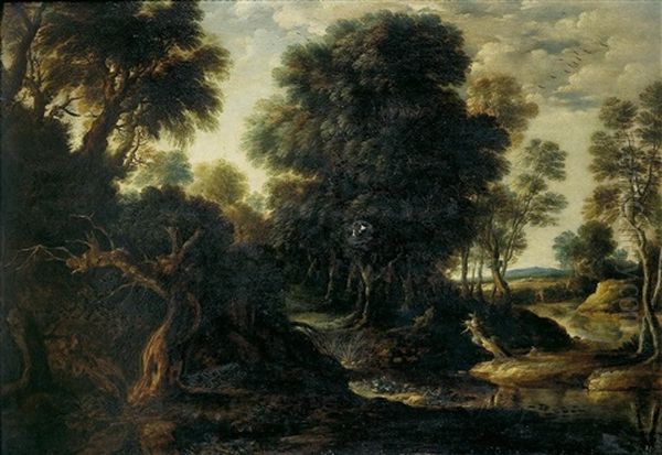 Paisaje Oil Painting by Jacob Van Ruisdael