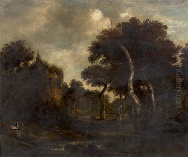 Paysage De Sous-bois Oil Painting by Jacob Van Ruisdael