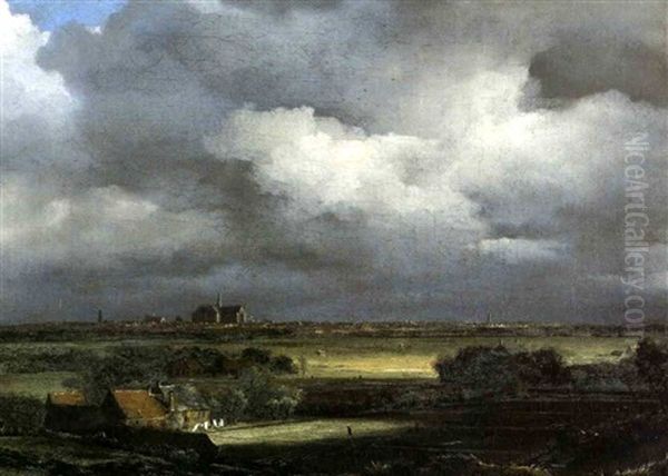 Sicht Auf Haarlem Oil Painting by Jacob Van Ruisdael