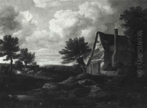 The Gamekeeper's Cottage Oil Painting by Jacob Van Ruisdael