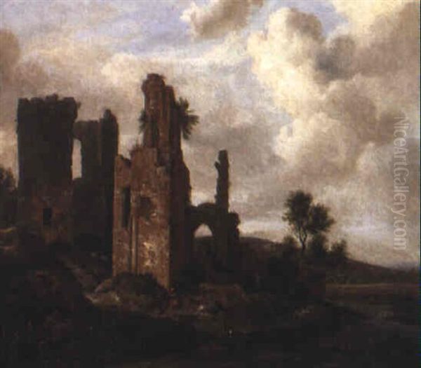 Ruinlandskap Oil Painting by Jacob Van Ruisdael