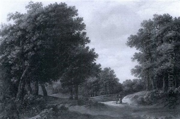 A Woodland Landscpae by Jacob Van Ruisdael