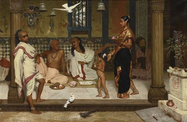 Untitled (a Brahmin Household) by Horace Van Ruith