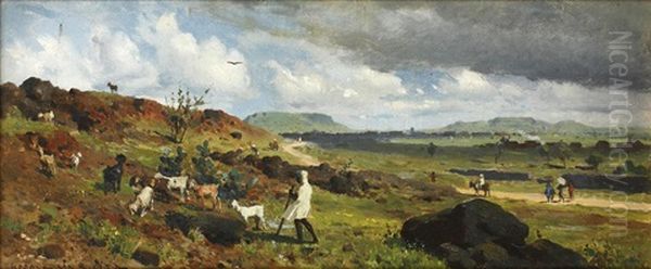 Plains View, India Oil Painting by Horace Van Ruith