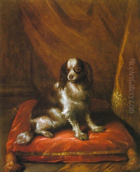 Perrito Oil Painting by Francisco Ignacio Ruiz de la Iglesia