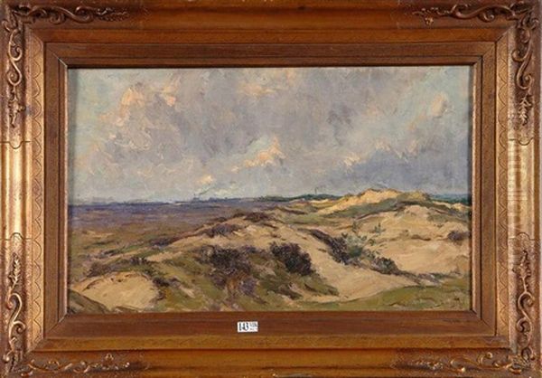 Dunes A Lommel Oil Painting by Henry Pieter Edward Rul