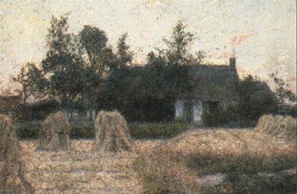 La Moisson Oil Painting by Henry Pieter Edward Rul