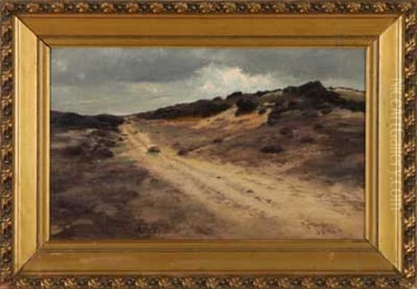 Abend Auf Der Heide Oil Painting by Joseph Rummelspacher