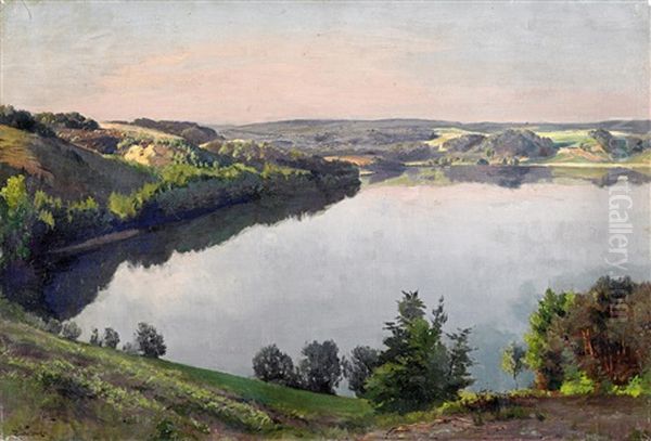 See In Mecklenburg Oil Painting by Joseph Rummelspacher