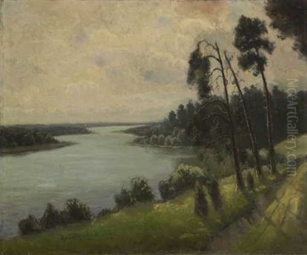 Havellandschaft Oil Painting by Joseph Rummelspacher