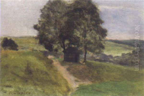 Kleine Landschaft Oil Painting by Franz Rumpler