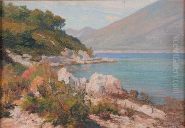 Sea Cove (+ Sand Dunes) (pair) Oil Painting by Mikhail Rundaltsov