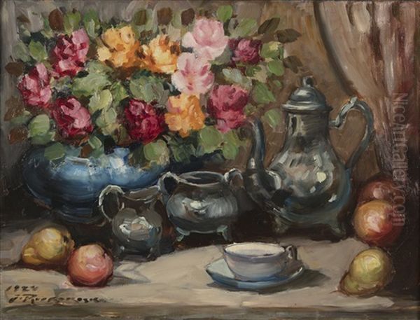 Still-life Oil Painting by Jalmari Ruokokoski