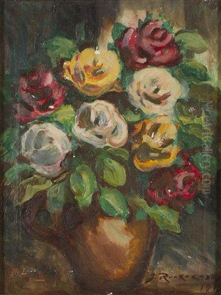 Still Life Oil Painting by Jalmari Ruokokoski