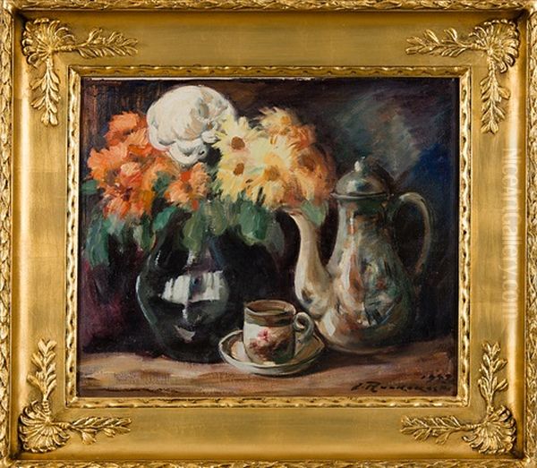 Still Life Oil Painting by Jalmari Ruokokoski