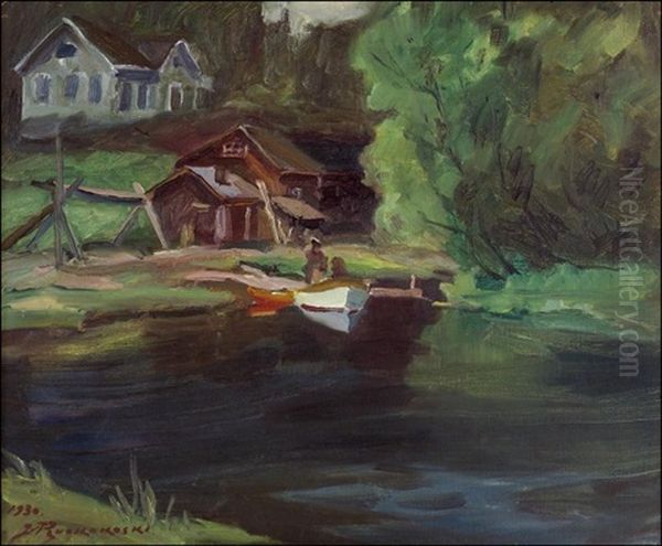 Tuusulanjarvelta Oil Painting by Jalmari Ruokokoski