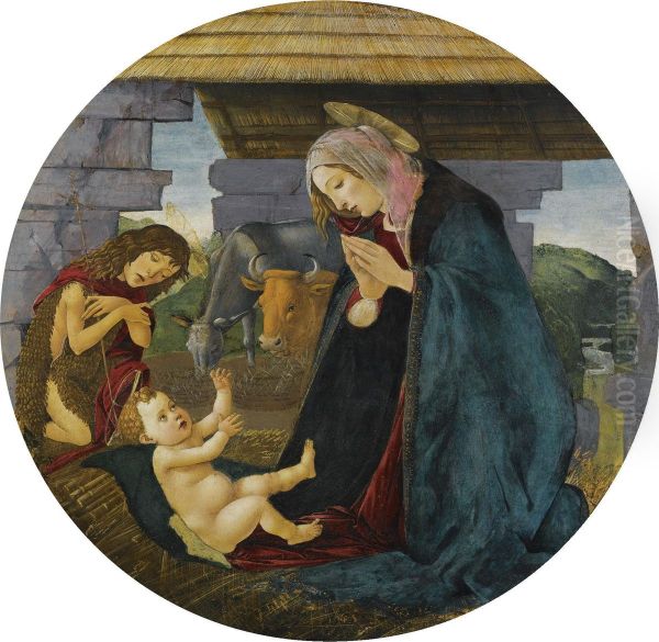 The Nativity Oil Painting by Sandro Botticelli