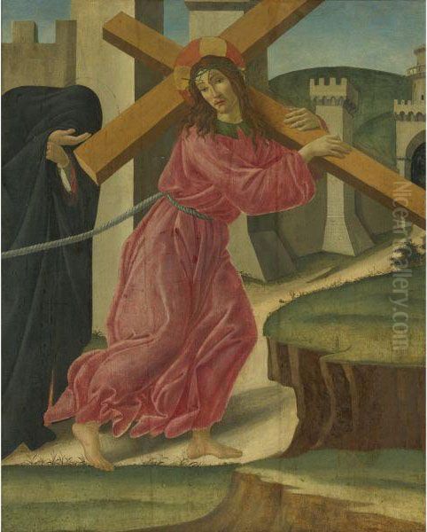 Christ Carrying The Cross Oil Painting by Sandro Botticelli