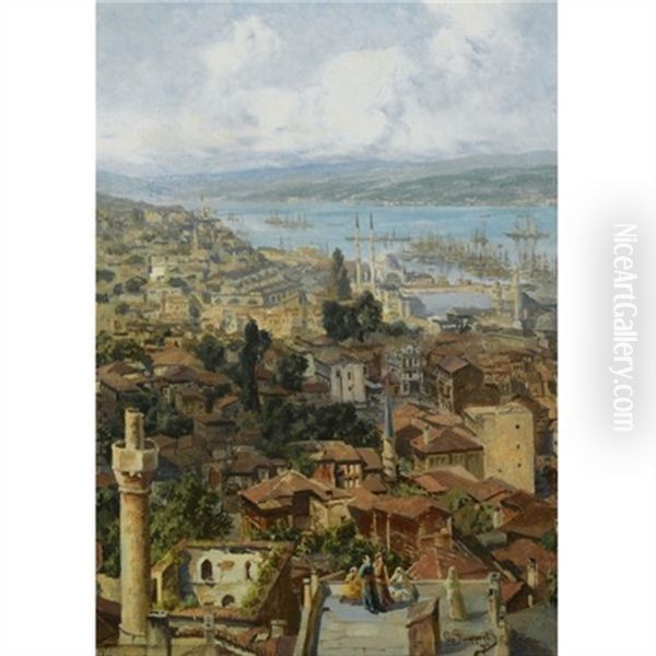 Constantinople Oil Painting by Otto von Ruppert