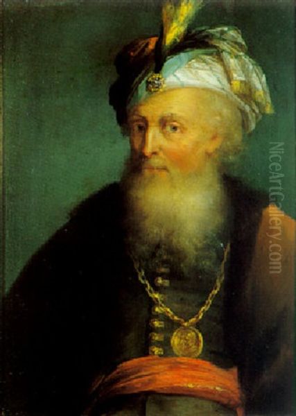 Portrait Of A Turkish Man by Cavaliere Carlo Francesco Rusca