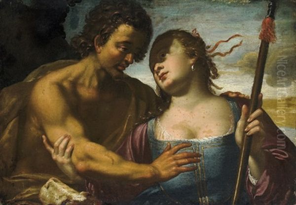 Venus Und Adonis Oil Painting by Francesco Ruschi