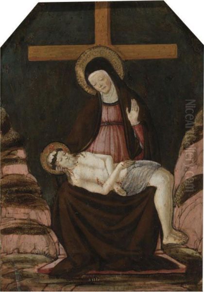 Pieta Oil Painting by Francesco Botticini