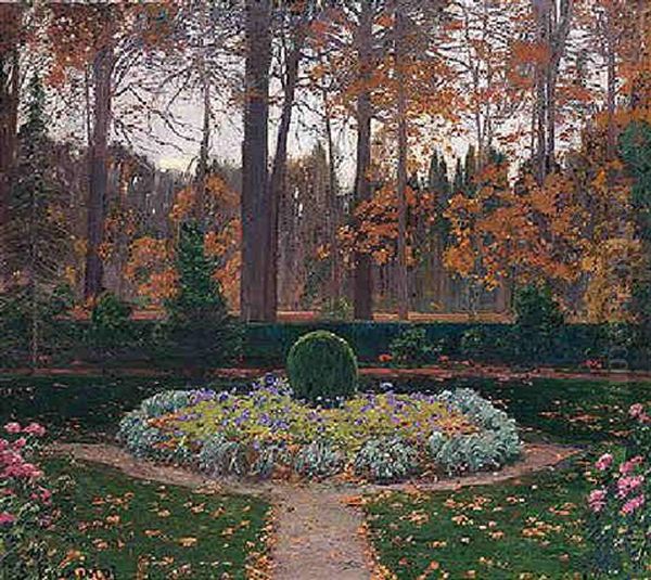 Jardines De Aranjuez, Otono by Santiago Rusinol